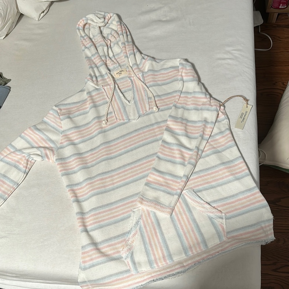 Ocean drive striped sweatshirt